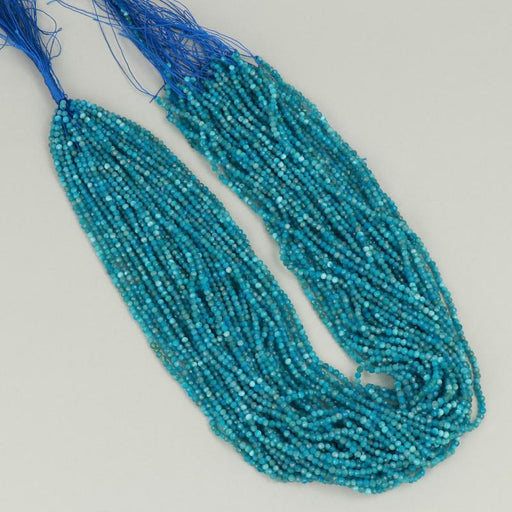 Gemstone Beads 2x2.5 mm, Apatite Round Faceted,