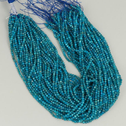Gemstone Beads 3x3.5 mm, Apatite Round Faceted,