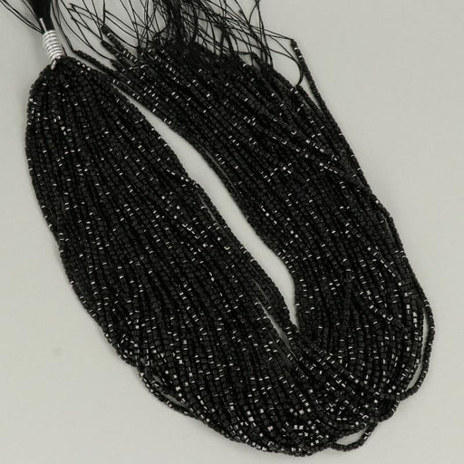 Gemstone Beads 2.5 mm, Black Spinel Cube Faceted,