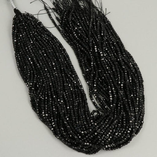 Gemstone Beads 3 mm, Black Spinel Cube Faceted,