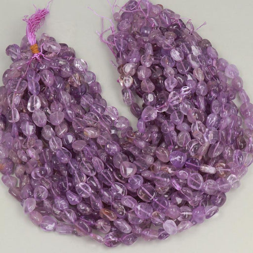 Gemstone Beads 14x12 mm, Ametisth Lavander Nugget Smooth,