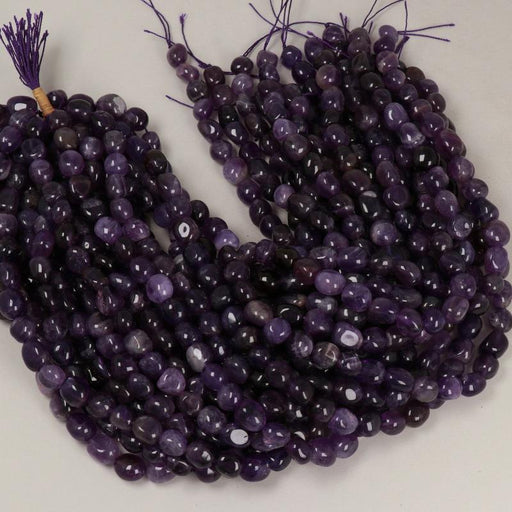 Gemstone Beads 12x10 mm, Ametisth Nugget Smooth,