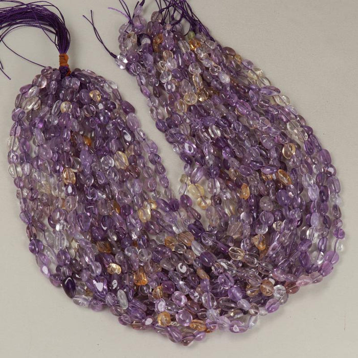 Gemstone Beads 8x6 mm, Ametisth Nugget Smooth,