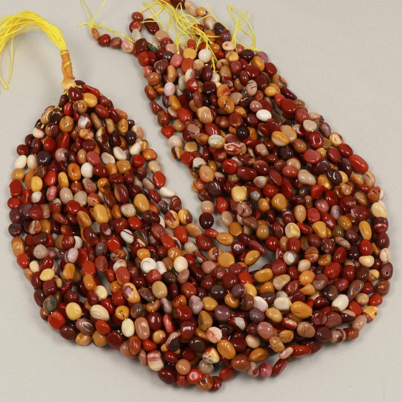 Gemstone Beads 8x6 mm, Mookaite Nugget Smooth,
