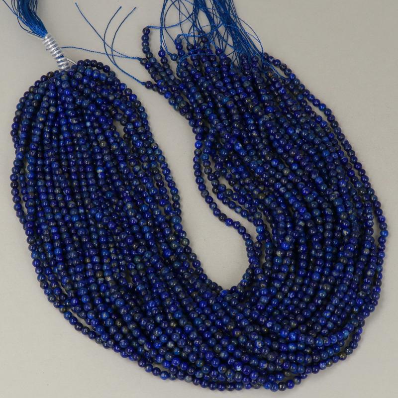 Gemstone Beads 4 mm, Lapislazzuli Round Smooth,