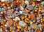 65 g (2,29 oz) Unique Mix of Czech Glass Beads for Jewelry Making, Beads & Bead assortments. Table Cut, Pressed Beads, Matubo, Rocailles et al. Mixed Shapes and Size, Composition Salt Caramel