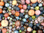 65 g Exclusive Multicolored Czech Glass Beads Mix, Stone Inspiration, Czech Glass