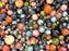 Exclusive Multicolored Czech Glass Beads Mix 1 mm, Stone Inspiration, Czech Glass