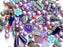 65 g Exclusive Multicolored Czech Glass Beads Mix , Lilac Fantasy, Czech Glass