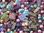65 g Exclusive Multicolored Czech Glass Beads Mix , Lilac Fantasy, Czech Glass