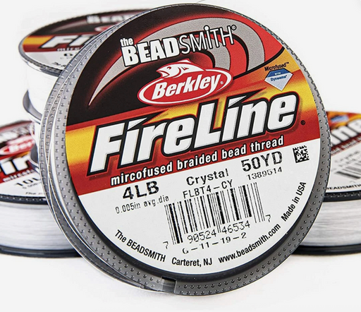 1 pc Beadsmith Fireline 4Lb, 0.13mm (0.004inch) x 45.7m (50yd), Crystal