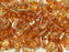 Vexolo® beads 5x8 mm, 2 Holes, Crystal Apricot Medium, Czech Glass