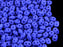 10 g 2-hole SuperDuo Seed Beads, 2.5x5mm, NEON Dark Blue (UV Active), Czech Glass