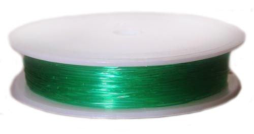 1 pc Elastic Rubber Cord, 0.6mm (0.02inch) x 18m (19.7yd), Green