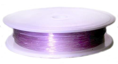 1 pc Elastic Rubber Cord, 0.6mm (0.02inch) x 18m (19.7yd), Purple