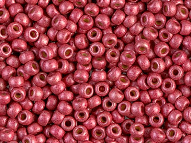 Seed Beads 8/0, Matte Duracoat Galvanized Light Cranberry, Miyuki Japanese Beads