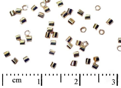 20 pcs Crimp Beads 1.5mm, Gold