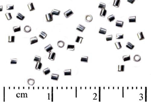 20 pcs Crimp Beads 1.5mm, Platinum