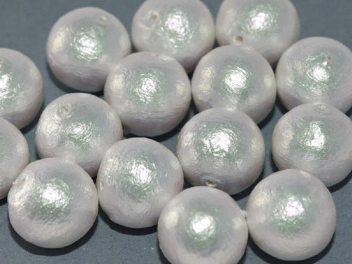 Cotton Pearls 10 mm, Rich White, Miyuki Japanese Beads