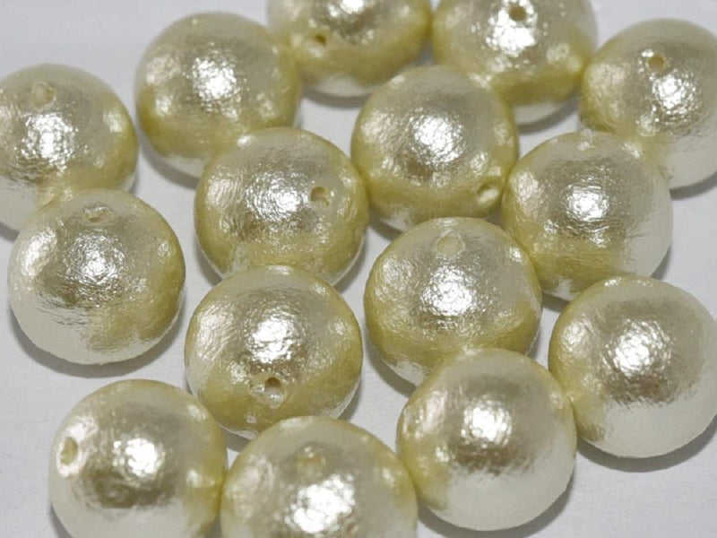 Cotton Pearls 10 mm, Mint Green, Miyuki Japanese Beads