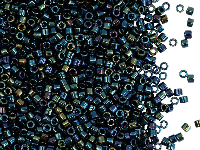5 g 10/0 Miyuki Delica, Blue Iris, Japanese Seed Beads