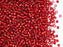 5 g 10/0 Miyuki Delica, Dyed Silver Lined Red, Japanese Seed Beads