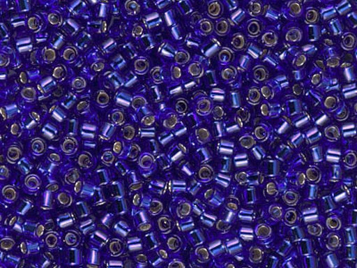 Delica Seed Beads 10/0, Cobalt Silver Lined, Miyuki Japanese Beads