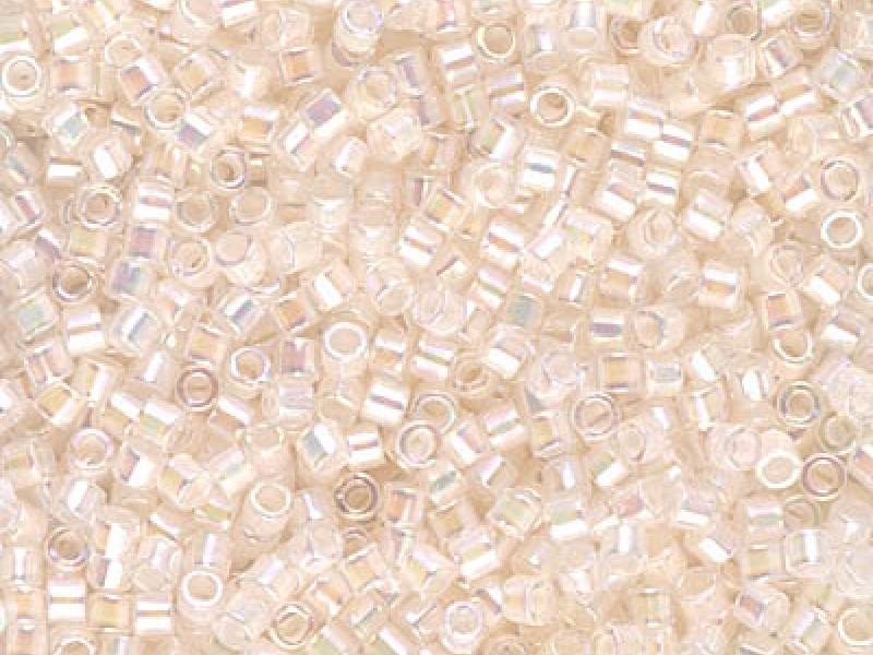 Delica Seed Beads 10/0, Off White AB, Miyuki Japanese Beads