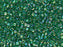 Delica Seed Beads 10/0, Transparent Green AB, Miyuki Japanese Beads