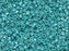 Delica Seed Beads 10/0, Opaque Turquoise Green AB, Miyuki Japanese Beads