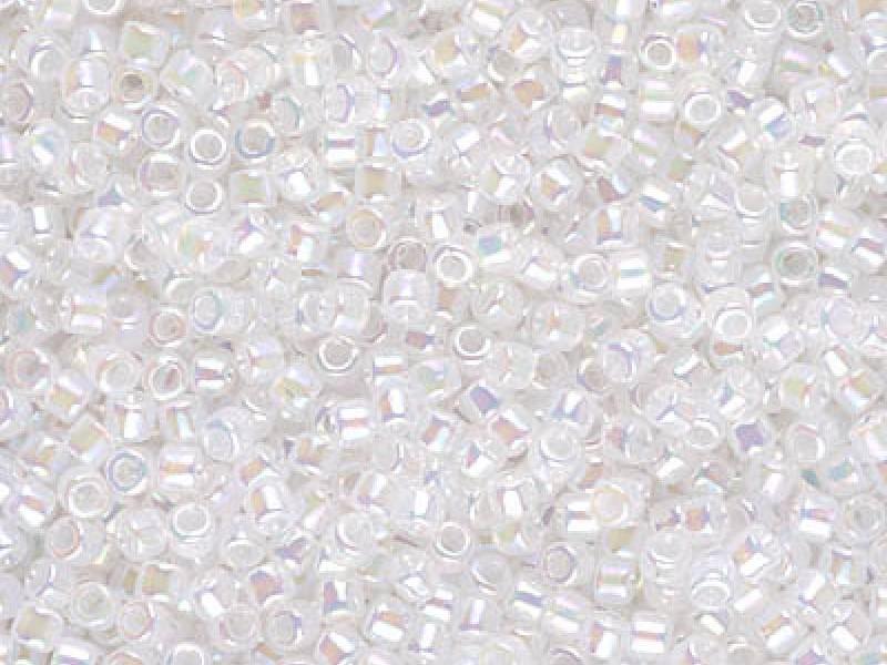 Delica Seed Beads 10/0, Opal Rainbow, Miyuki Japanese Beads