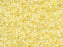 Delica Seed Beads 10/0, Crystal Pale Yellow Lined, Miyuki Japanese Beads
