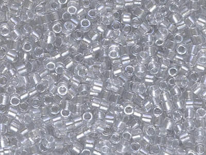Delica Seed Beads 10/0, Crystal Galvanized, Miyuki Japanese Beads