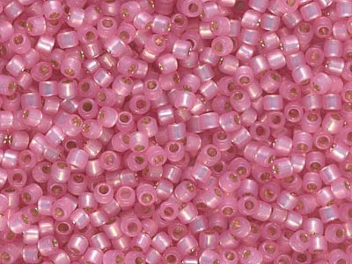 Delica Seed Beads 10/0, Pink Alabaster Silver Lined, Miyuki Japanese Beads