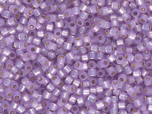 Delica Seed Beads 10/0, Pink Silver Lined, Miyuki Japanese Beads