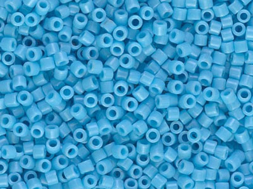 Delica Seed Beads 10/0, Opaque Light Blue, Miyuki Japanese Beads