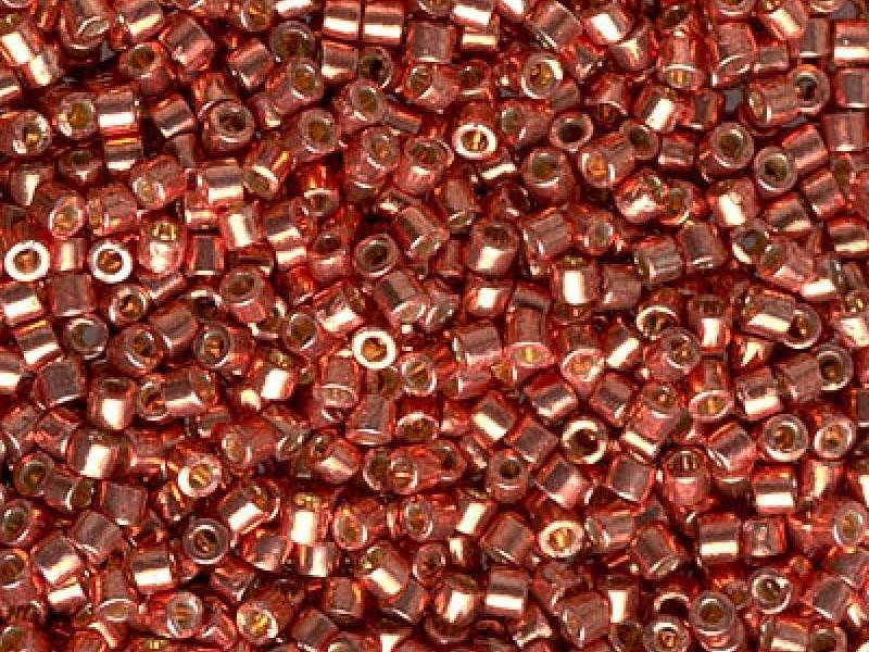 Delica Seed Beads 10/0, Duracoat Galvanized Pink Blush, Miyuki Japanese Beads