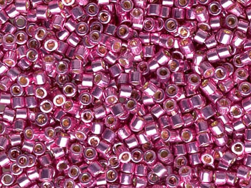 Delica Seed Beads 10/0, Duracoat Galvanized Hot Pink, Miyuki Japanese Beads
