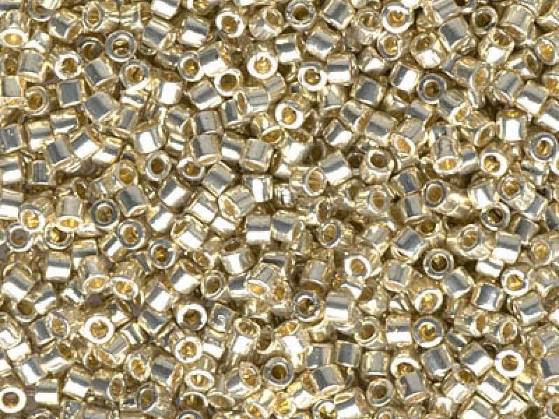 Delica Seed Beads 10/0, Duracoat Galvanized Silver, Miyuki Japanese Beads