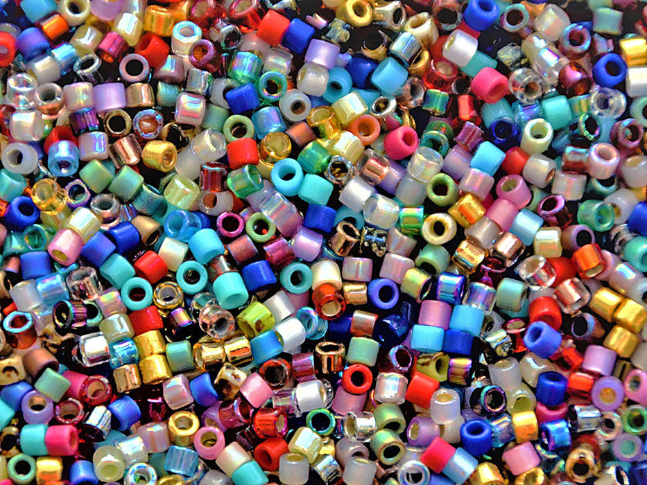 Miyuki 11/0 Delica Seed Beads - Mix - 5g - Beads And Beading Supplies from  The Bead Shop Ltd UK
