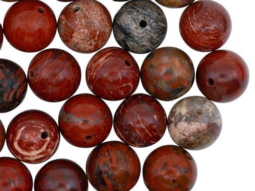 Natural Stones Round Beads 10 mm, Jasper, Minerals, Russia