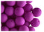 24 pcs Round NEON ESTRELA Beads, 10mm, Purple (UV Active), Czech Glass