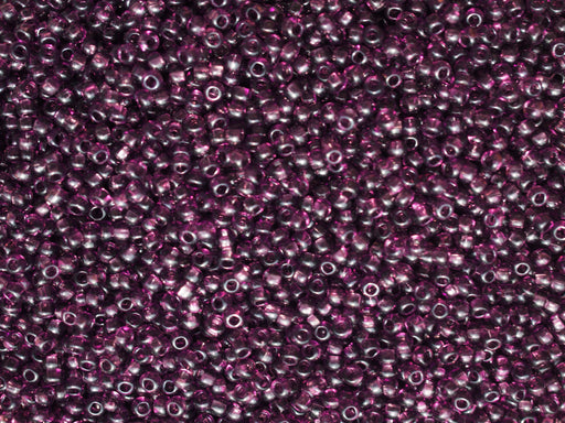 20 g 10/0 Seed Beads Preciosa Ornela, Czech Glass, Dark Amethyst Transparent