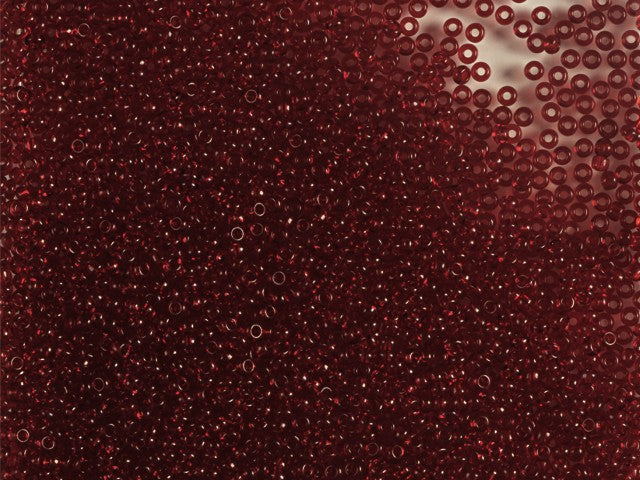 20 g 10/0 Seed Beads Preciosa Ornela, Garnet (Dark Ruby), Czech Glass