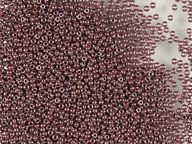 20 g 10/0 Seed Beads Preciosa Ornela, Brown Opaque Luster, Czech Glass
