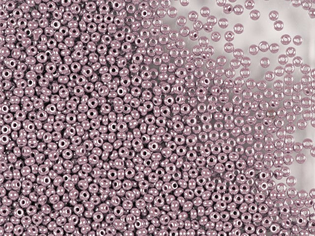 20 g 10/0 Seed Beads Preciosa Ornela, Purple Opaque Luster, Czech Glass