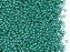 20 g 10/0 Seed Beads Preciosa Ornela, Turquoise Green Metallic, Czech Glass
