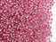 20 g 10/0 Seed Beads Preciosa Ornela, Pink Transparent Silver Lined, Czech Glass