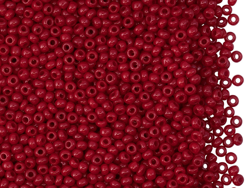 20 g 10/0 Seed Beads Preciosa Ornela, Vinous Natural Opaque, Czech Glass