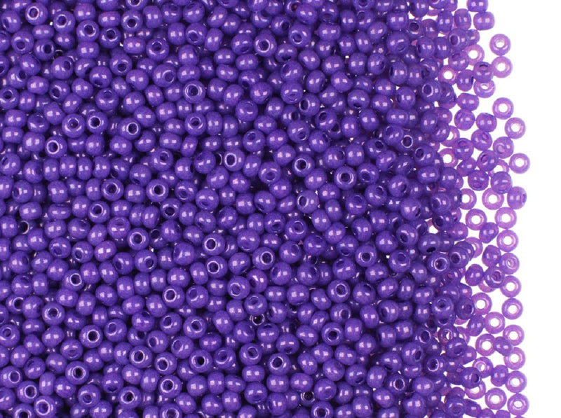 20 g 10/0 Seed Beads Preciosa Ornela, Terra Dark Purple, Czech Glass